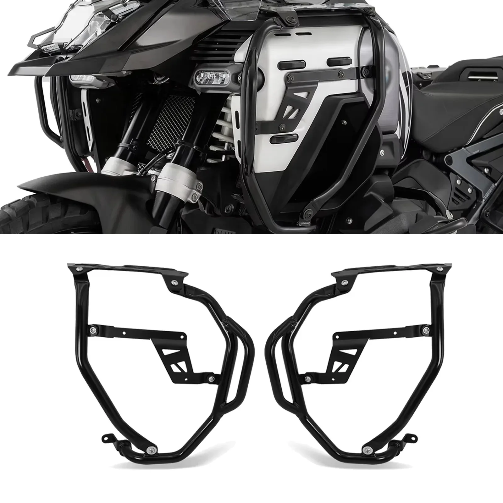 For BMW R1300GS ADV 2024 R1300GSA 2025 R1300 GS 2026 Motorcycle Fuel Tank Side Chassis Protection Bumper Bar Barrier Case Bump