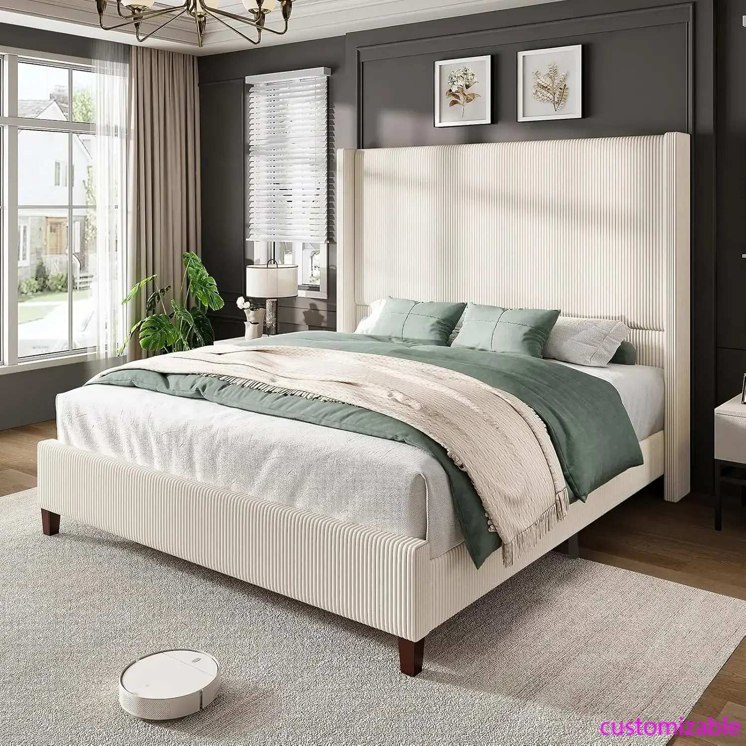 Queen Size 62" Cord… - image