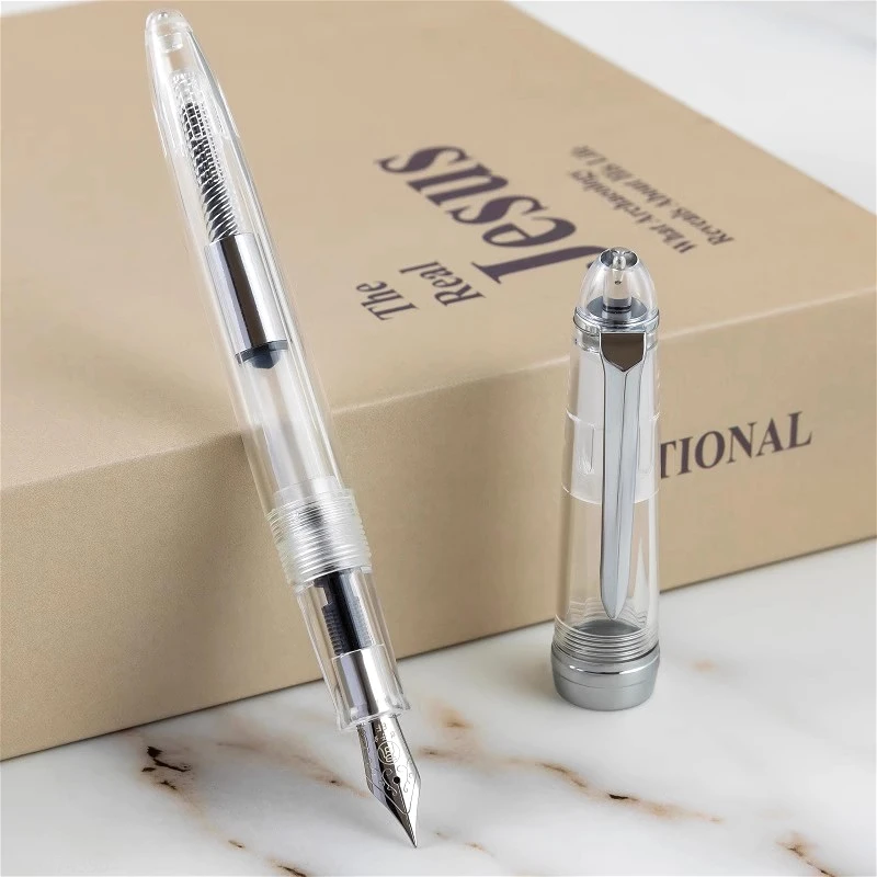 

New Junzijian Linghun003 Fountain Pen Iridium Gold F/M 0.5/0.7MM Nib Calligraphy Ink Pen Office Supplies Financial School Gift