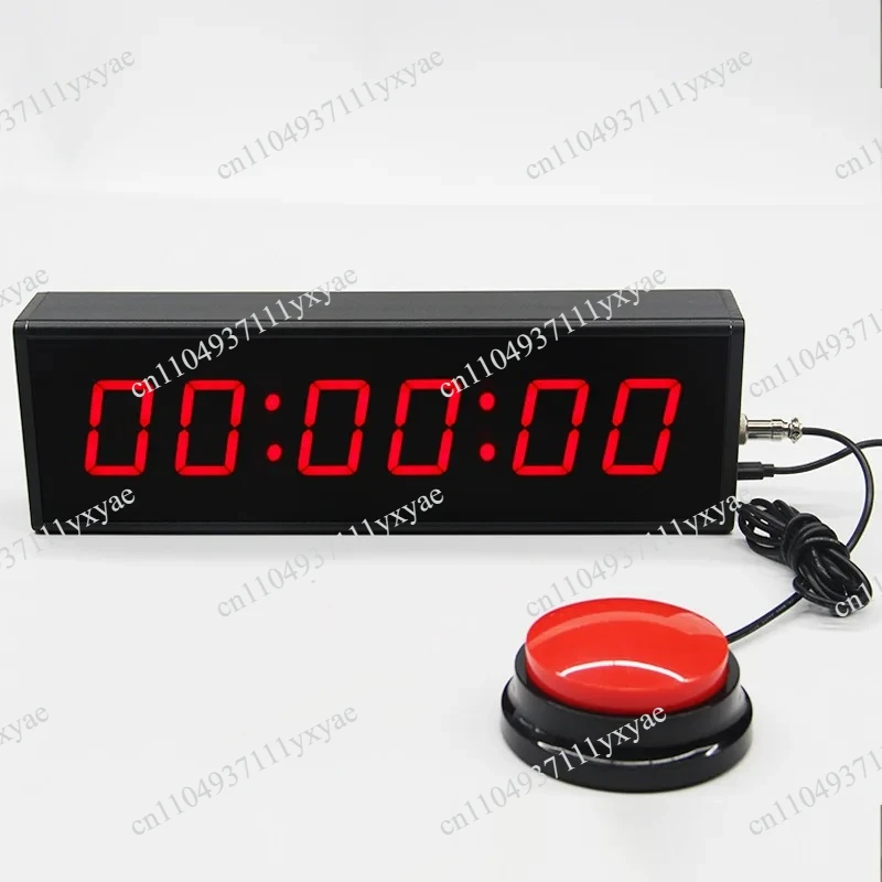 School Quiz Office Programmable Hours Minutes Seconds Light Emitting Diode Countdown Timer with Wired Buttons and Remote Control