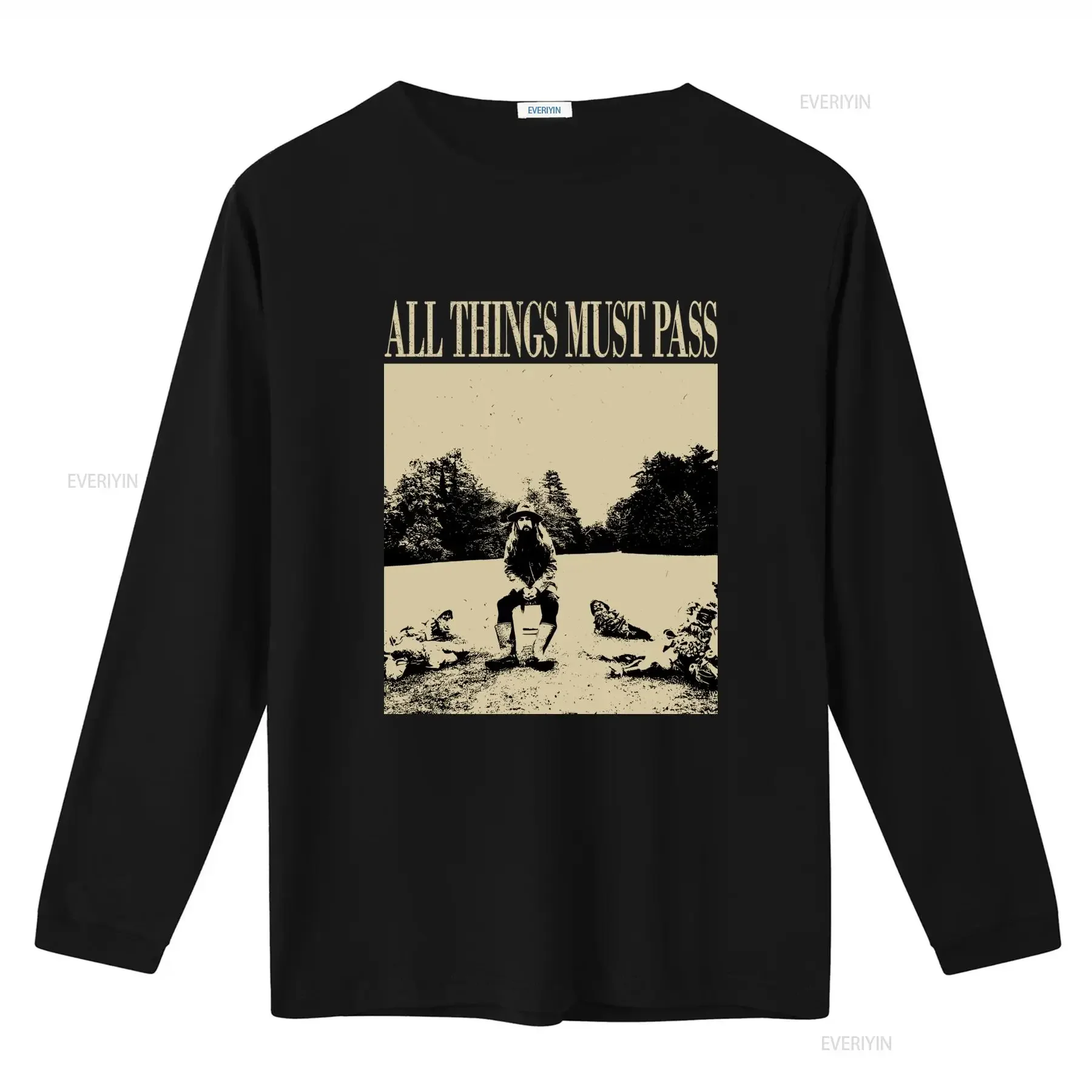 All Things Must Pass Vintage Music T Shirt Midcentury Song Minimalist Design vintage Washed Slightly streetwear Comfortable