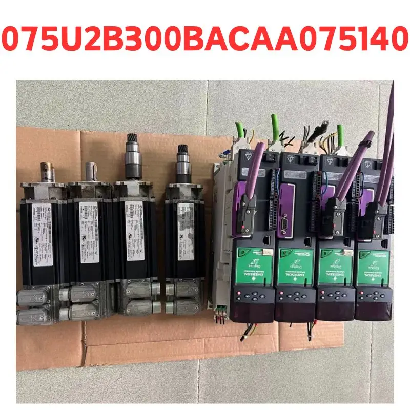 

second-hand servo motor 075U2B300BACAA075140, function well Tested well and shipped quickly