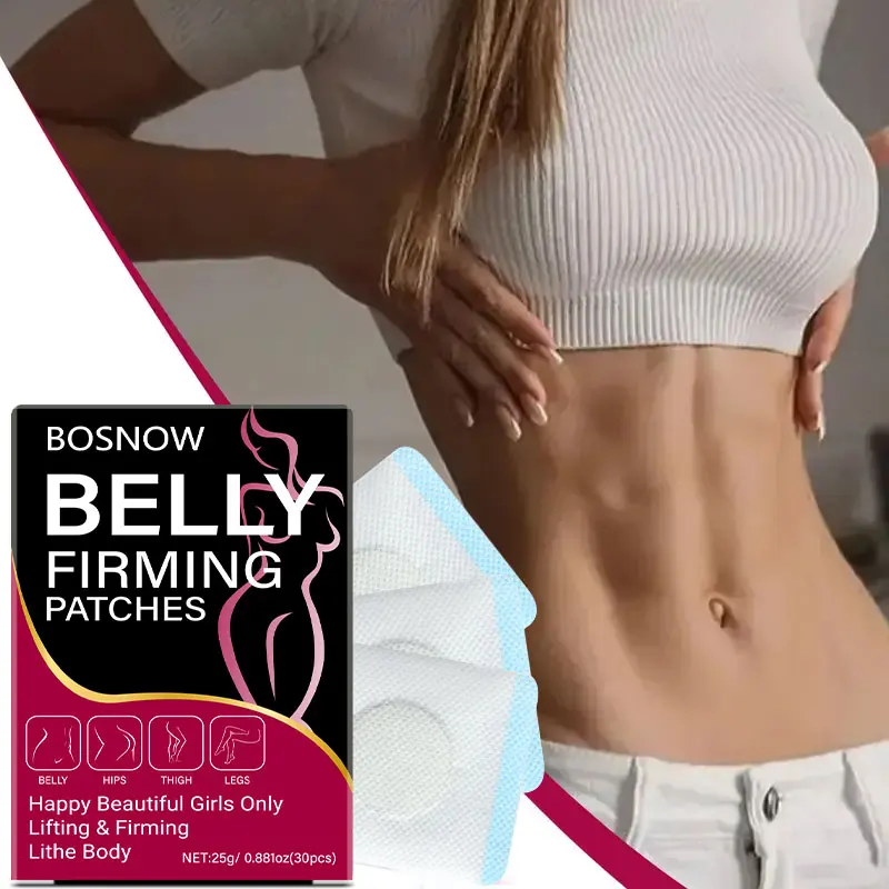 BOSNOW abdominal firming patch has a soft and skin-friendly texture, tightly adhering to the skin around the waist and abdomen. Rich in nourishing essence, it continuously nourishes the surface layer of the abdomen when applied, soothing dry, tight, and rough skin. It adheres firmly and does not slip off easily, is easy to use, and meets the daily basic care needs of the waist and abdominal skin.