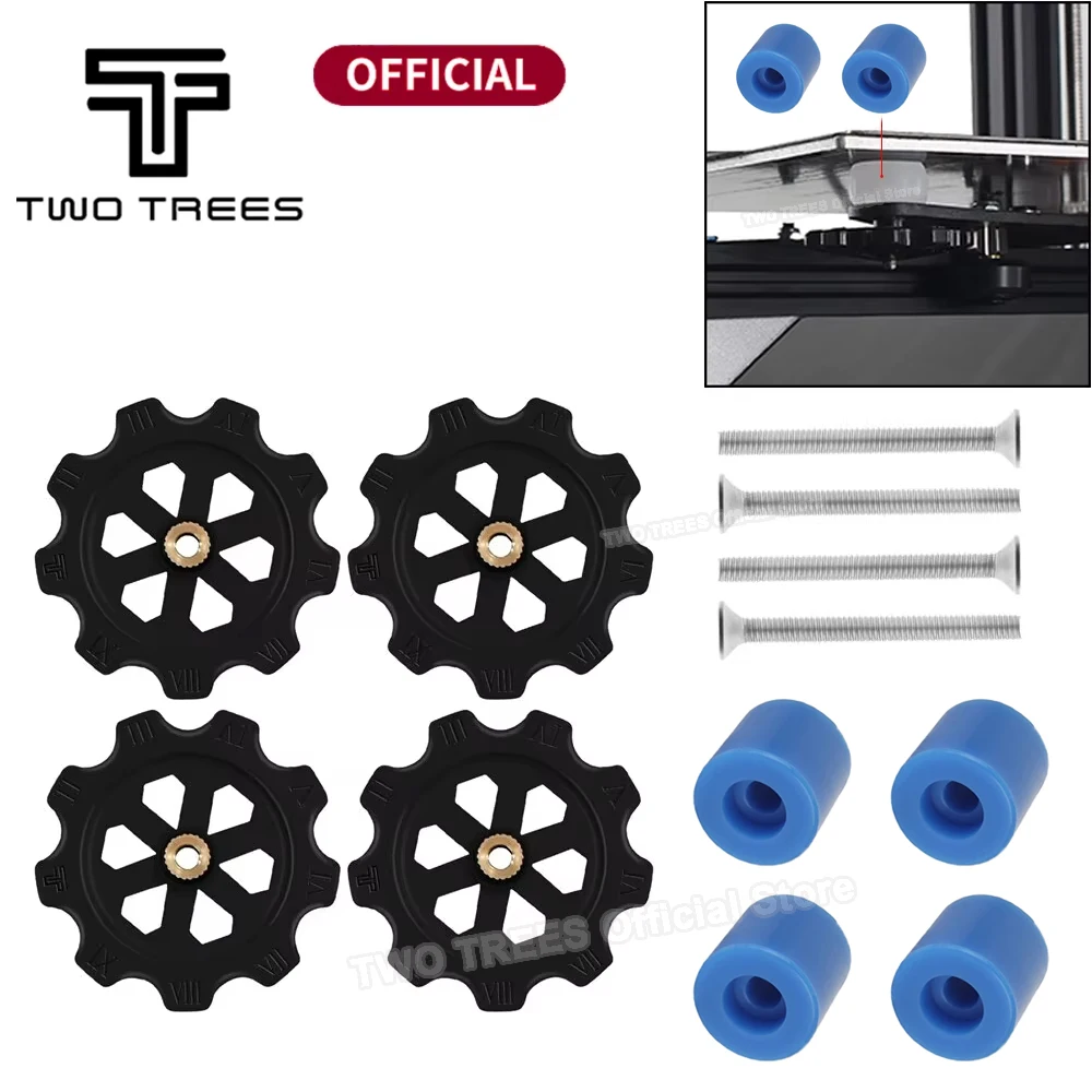 High Temperature Silicone Solid Spacer Hot Bed Leveling Column For CR-10/ CR10S Ender-3 Prusa i3 Plus Wanhao 3D Printer