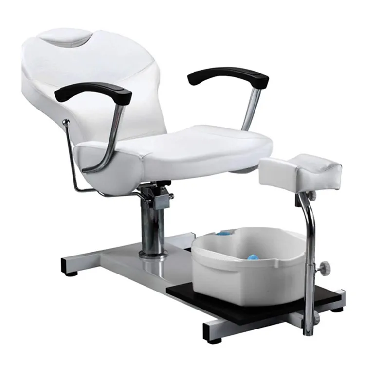 

Hot Selling Massage Pedicure Chair Foot Bath Chair Spa Pedicure Chair With Foot Basin Beauty Salon Furniture Luxury White 1pcs