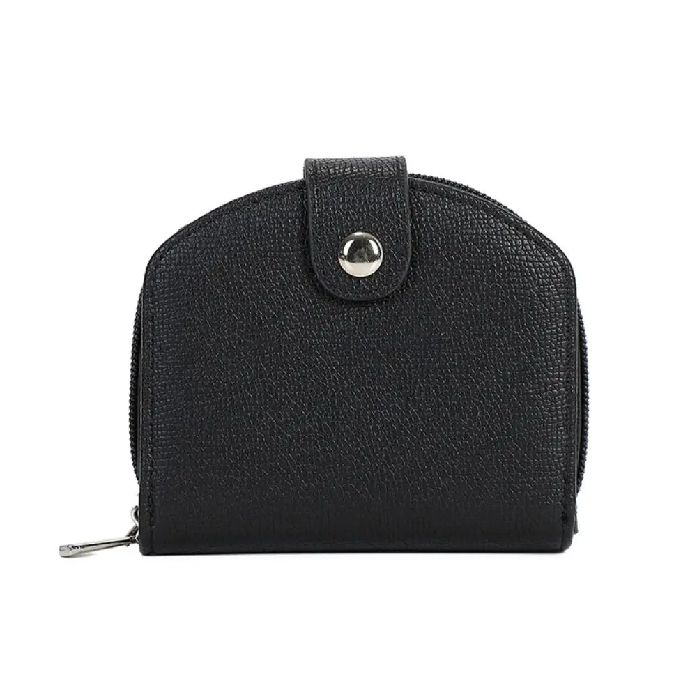 أزياء بو الجلود المرأة محفظة قصيرة سستة غلق بمشبك سعة كبيرة سليم محفظة صغيرة حافظة للبطاقات حامل النساء الفتيات