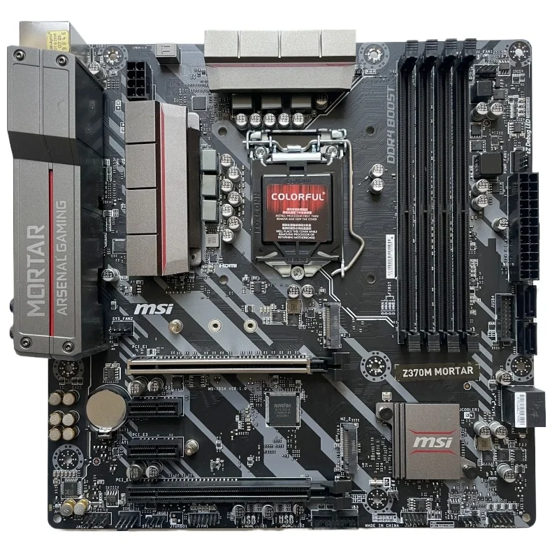 For Stock New MSI Z370M MORTAR 1151 Main Board Support I7 9700K