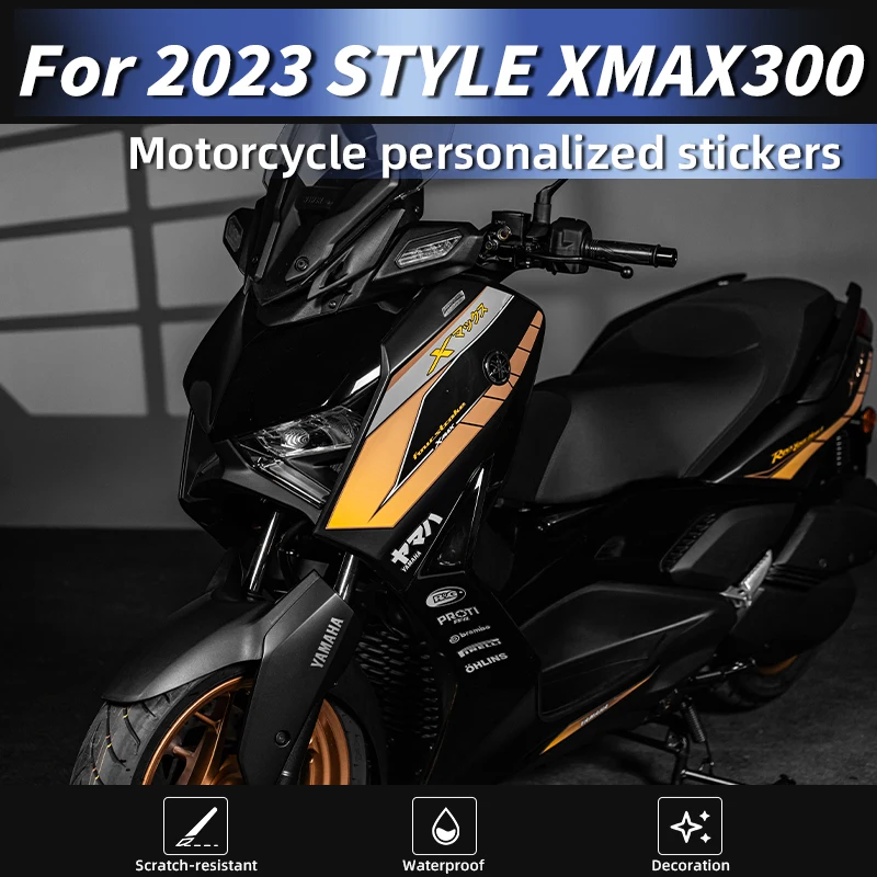 

Used For YAMAHA XMAX300 2023 Style Hot-Selling Full Body Line Print Stickers High-Fit Anti-Scratch UV-Resistant Protective Kits