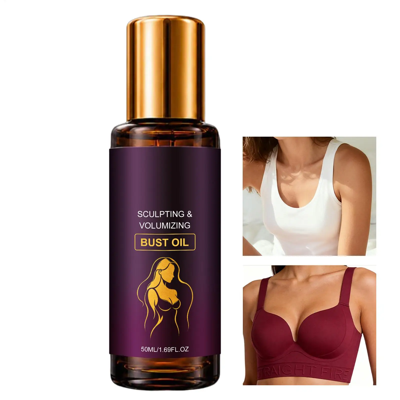 Bust Oil 50g Fast Absorbing Natural Non Greasy Solution Hydrating Skin Bust Oil for Women Adults Mother Wife Girlfriend Home Spa