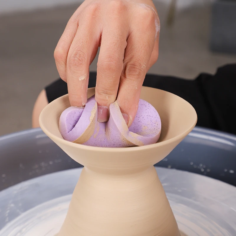 Ceramic Blank Water-replenishing Heart-shaped Sponge Suppleness Sweeping Ash-cleaning Absorbent Sponge Pottery Clay Tools