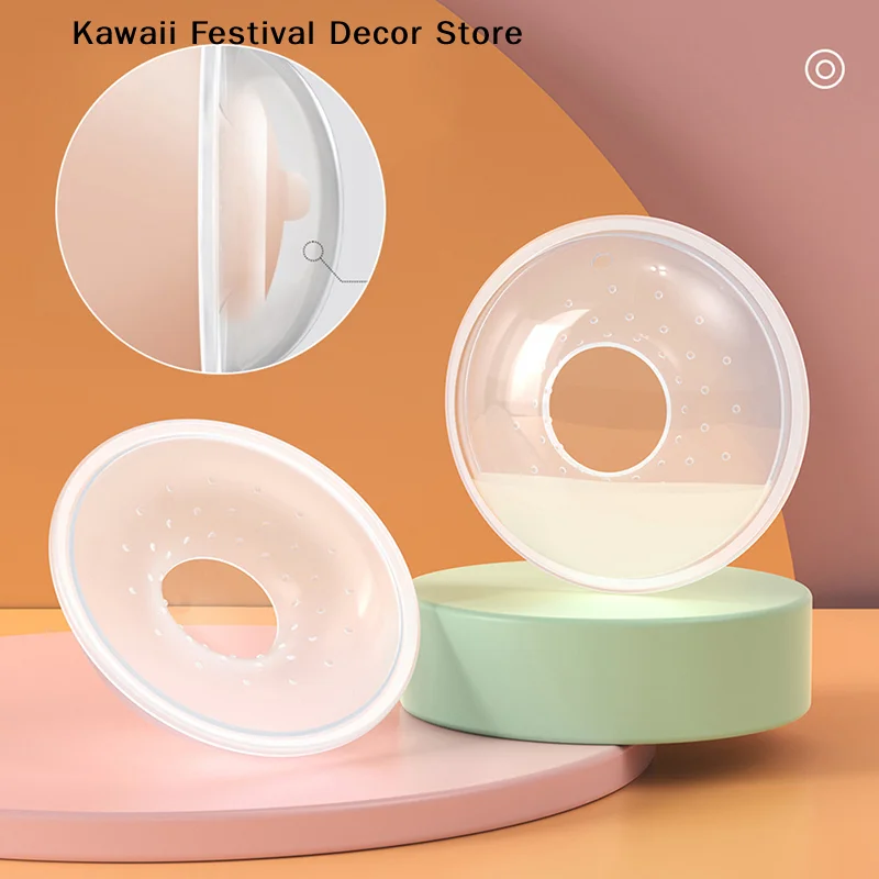 【K】1PC Silica Gel Collection Cover Breastmilk Collecter Soft Reusable Nursing Pad Postpartum Suction Nipple Suction Container