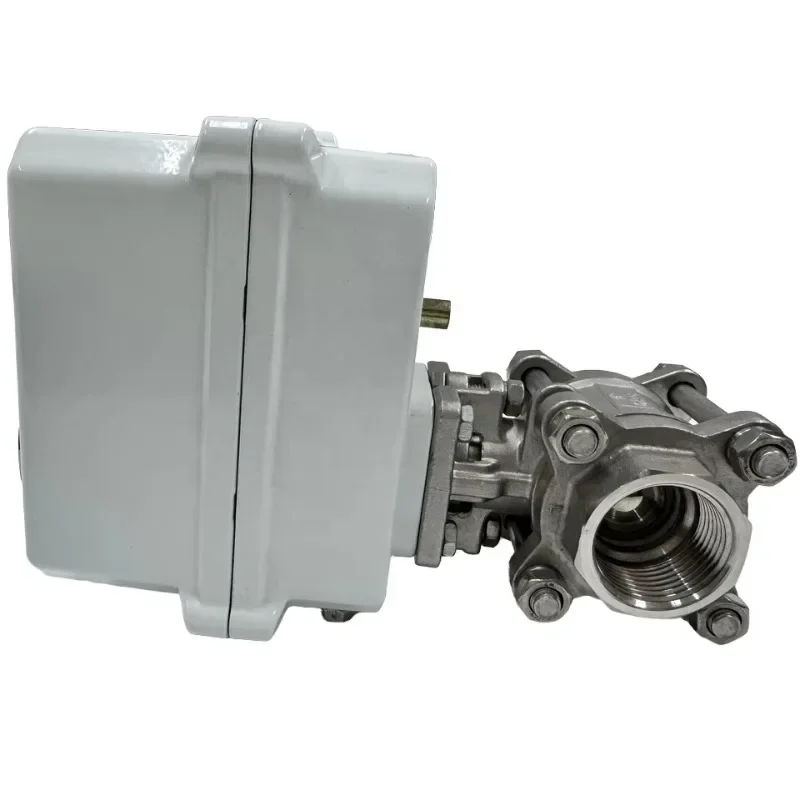 30Nm 2-Way Electric Ball Valve Stainless Steel 1-1/4