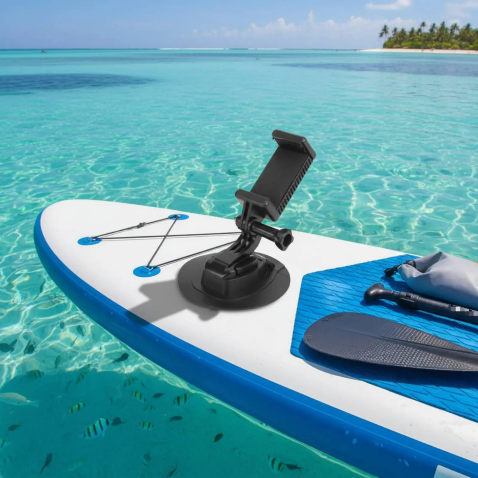 Stand-up Paddleboard Camera Mount Waterproof Paddleboard Camera Base Kayak Phone Holder High-Strength Sticky Board Mount