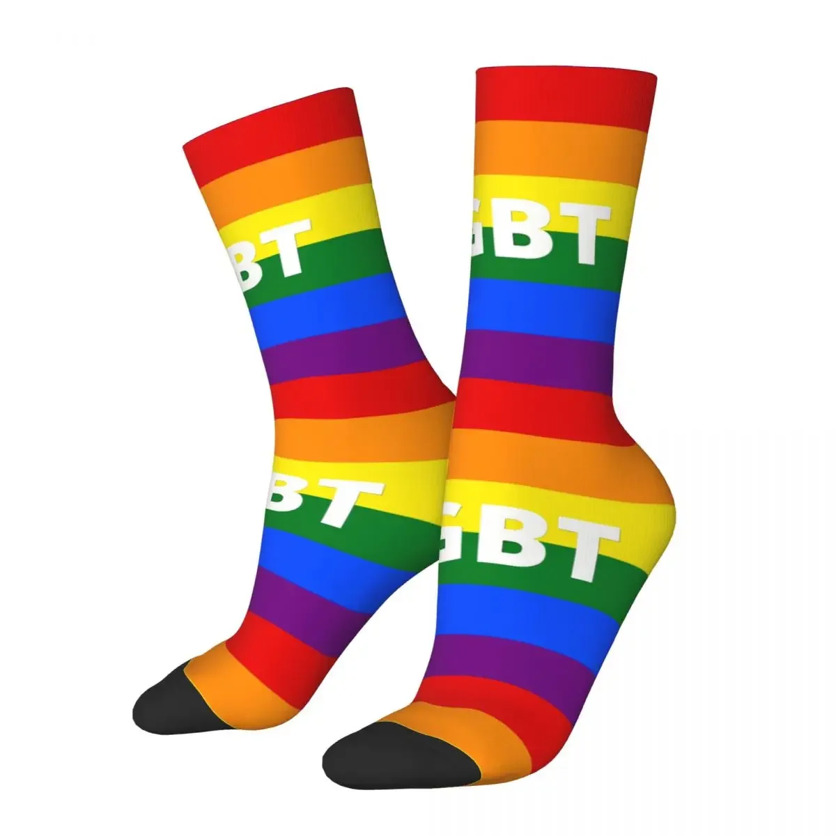 LGBT Pride Flag Unisex Winter Socks Cycling Happy Socks Street Style Crazy Sock