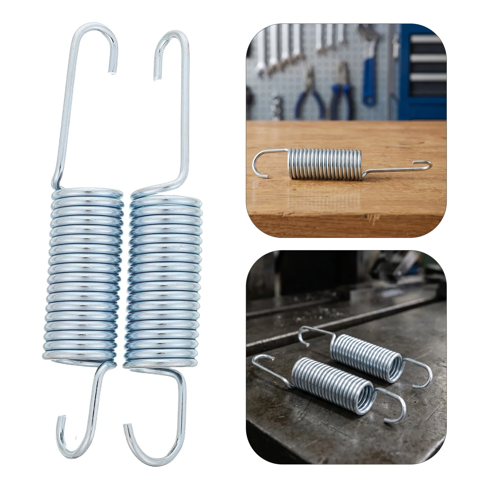 2Pcs Recliner Chair Spring Replacement Sofa Recliner Mechanism Tension 4.72inch Long Neck Hook Style Chaise Lounge Sofa Repair