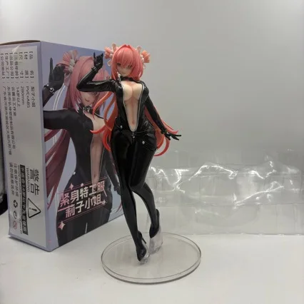 28 cm Agent en costume serré Miss Riko Figure fille Sexy Anime Figurine Pvc bureau décoration modèles Collection Statue jouets cadeaux de noël