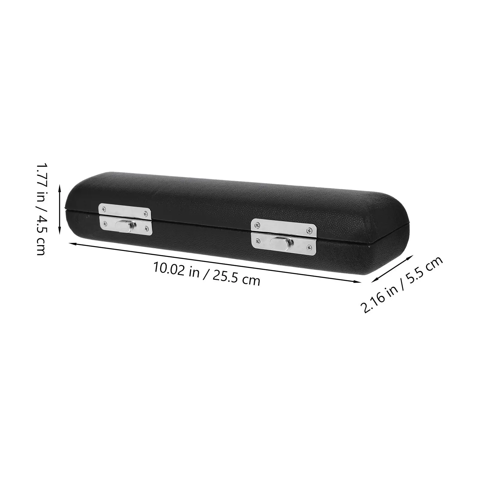 Black Wood 16 Holes Flute Storage Case Box Durable Practical Lightweight Portable Muscial Instrument