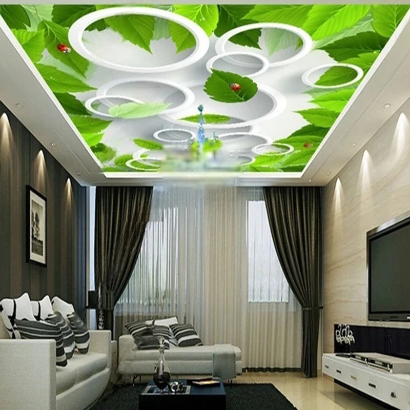 MU8463 Photo Wallpaper Pastoral Feather Floral Flowers Wall Art Mural Wall Paper Living Room TV Background Bedroom Home Decor
