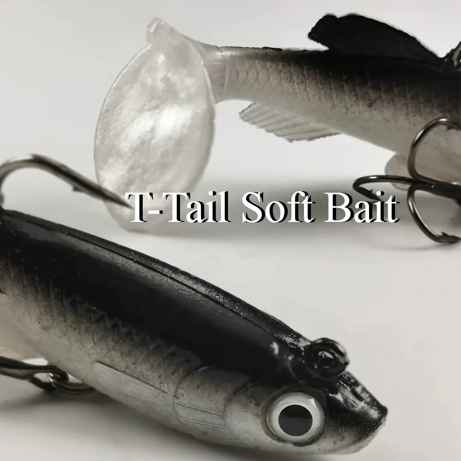 

13g/8cm Fishing Lures for Bass Soft Plastic Swimbaits with Paddle Tail Trout Bass Sinking Baits Kit for Saltwater/Freshwate Gift