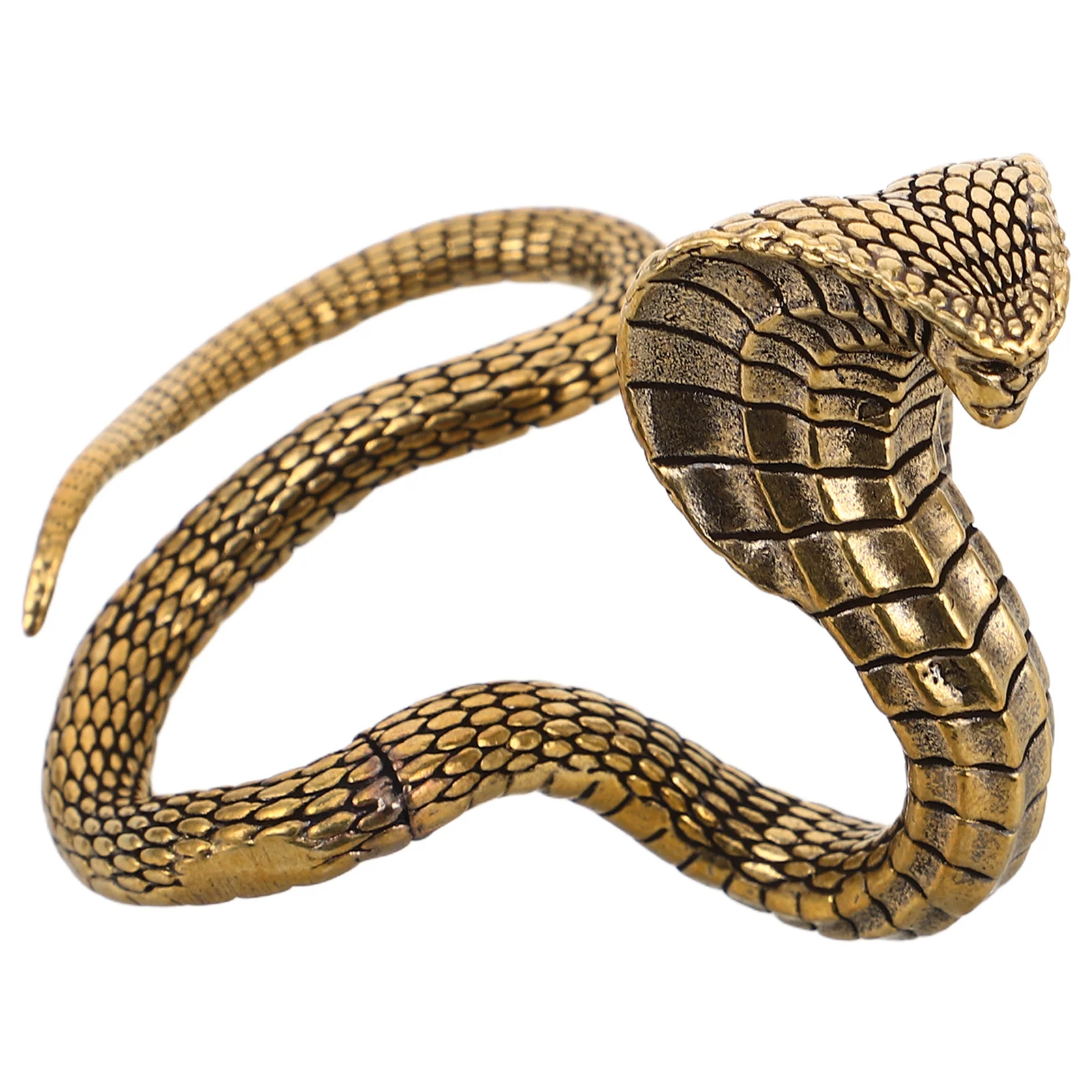 

Brass Snake Statue Chinese Zodiac Animal Sculpture 2025 New Year Desktop Decoration Tea Table Feng Shui Charm Ornament