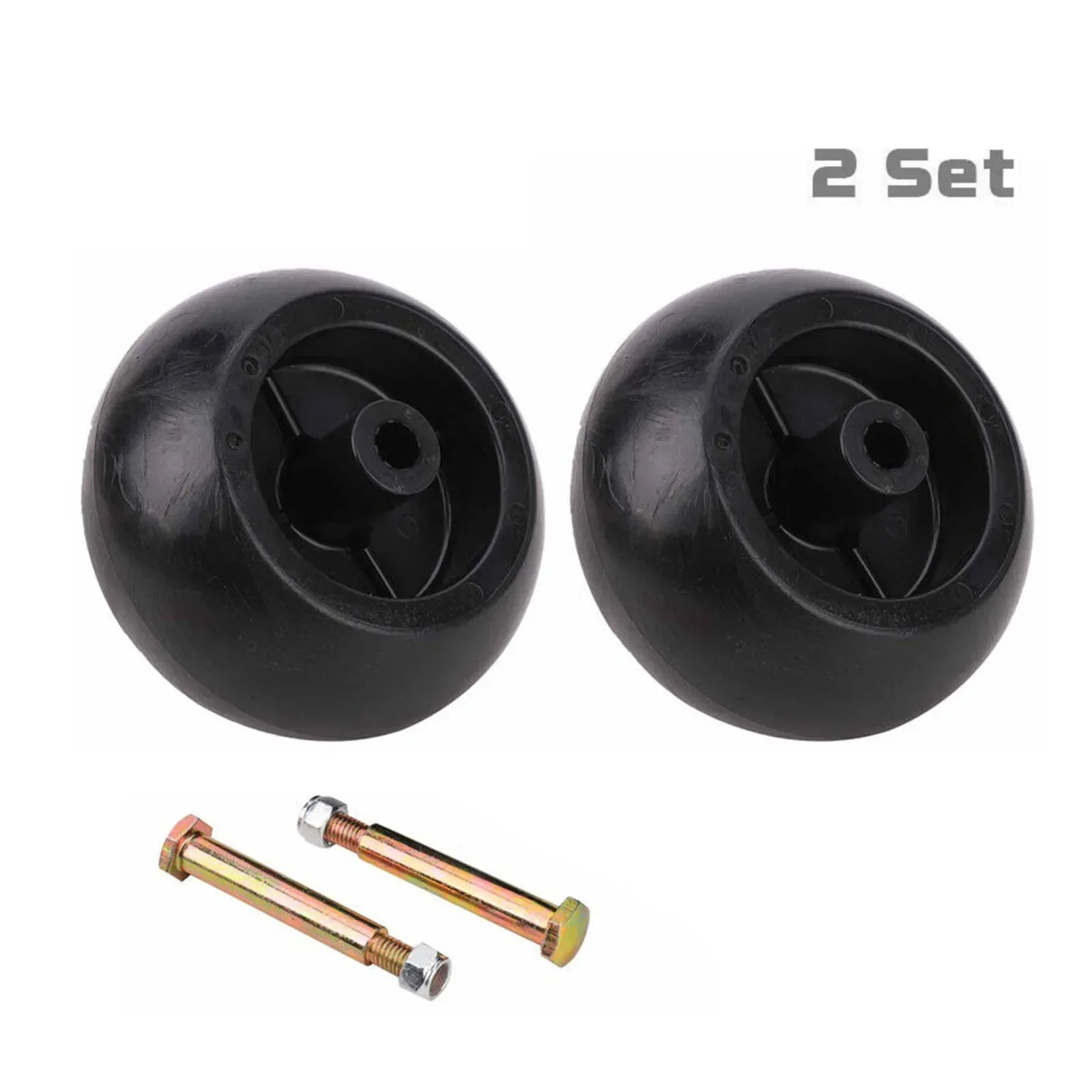 Kit de Parafusos de Eixo e Rodas de Deck de Polegadas Peças para Hustler para Passeio em Cortadores Ferramenta Elétrica de Jardim Substituição de Reposição Preta