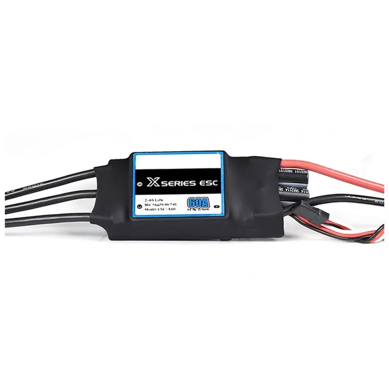 

Бесщеточный электронный регулятор скорости 60A 2-6S ESC для радиоуправляемых FPV дронов, самолетов, фиксированных крыльев, аксессуары KT 3D