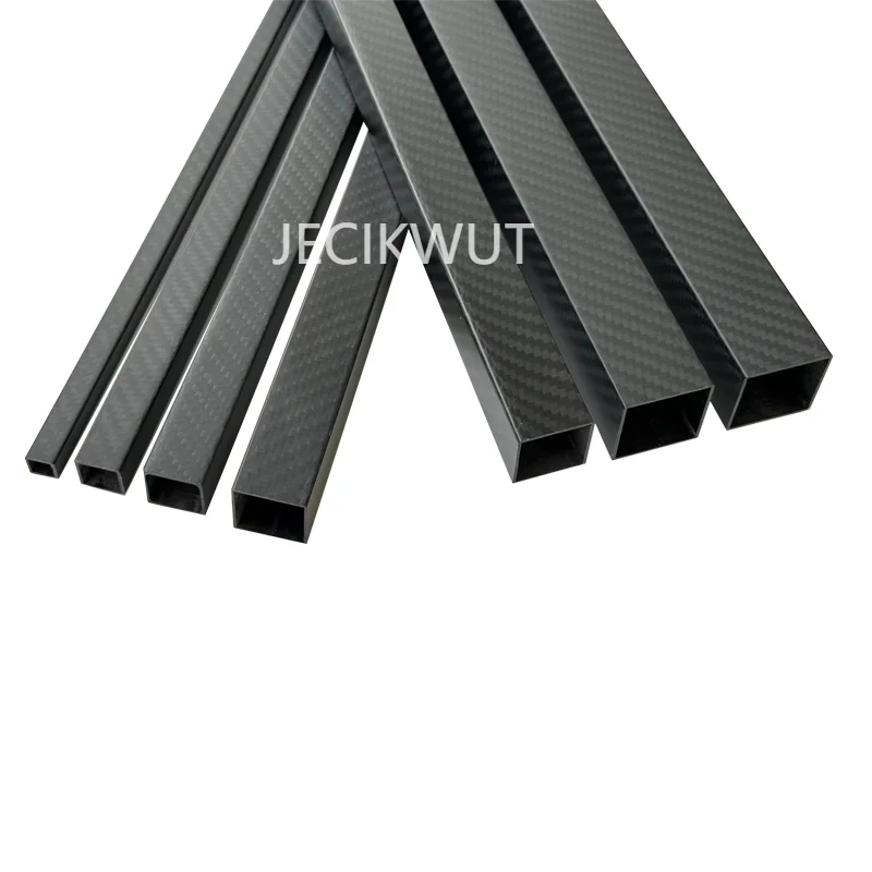 2pcs Length 600mm OD8mm 10mm 15mm 18mm 20mm 22mm 25mm 28mm 30mm High Quqlity 3K full carbon fiber square tube Gloss Matt Surface