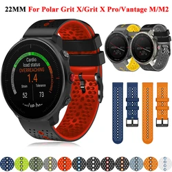 Cinturini sportivi in Silicone da 22mm per cinturino POLAR Grit X/Pro Vantage M/M2 sostituisci il braccialetto Smartwatch COROS APEX Pro/46mm