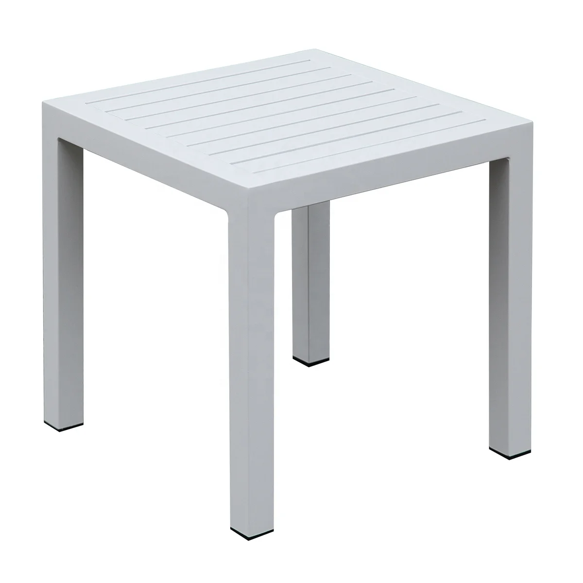 

Commercial Contract Patio Aluminum Dining Coffee Table for Hotel Bistro