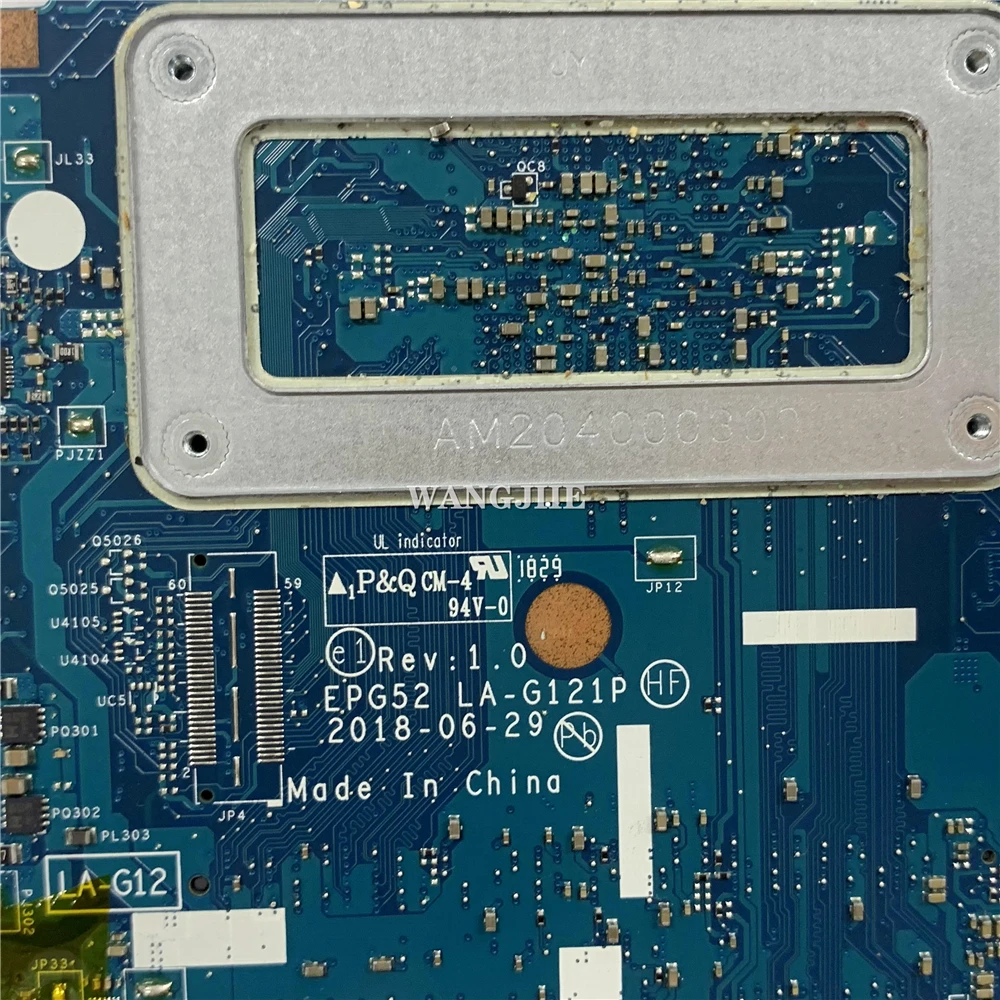 L19050-601 L19050-001 ل HP 15-BS اللوحة الأم للكمبيوتر المحمول EPG52 LA-G121P مع SR3RZ N5000 CPU DDR4 100% العمل