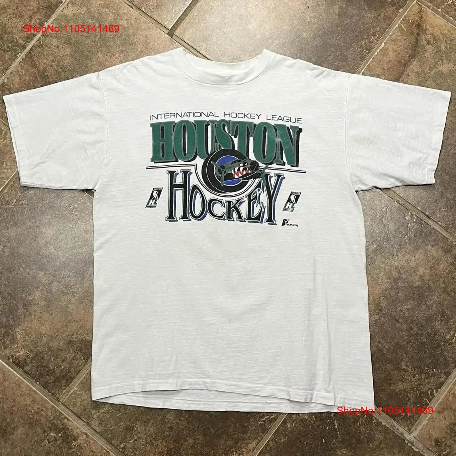 Vintage 90s houston aeros ihl hóquei esportes t camisa vintage lavado respirável moda streetwear casual macio versátil
