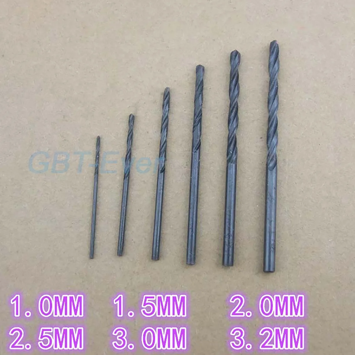 

1Set Black Twist Drill Set Dia 1 1.5 2 2.5 3 3.2mm 6 Kinds of High Speed Black Steel Drill Bits Electric Drill/Drill Clamp Drill