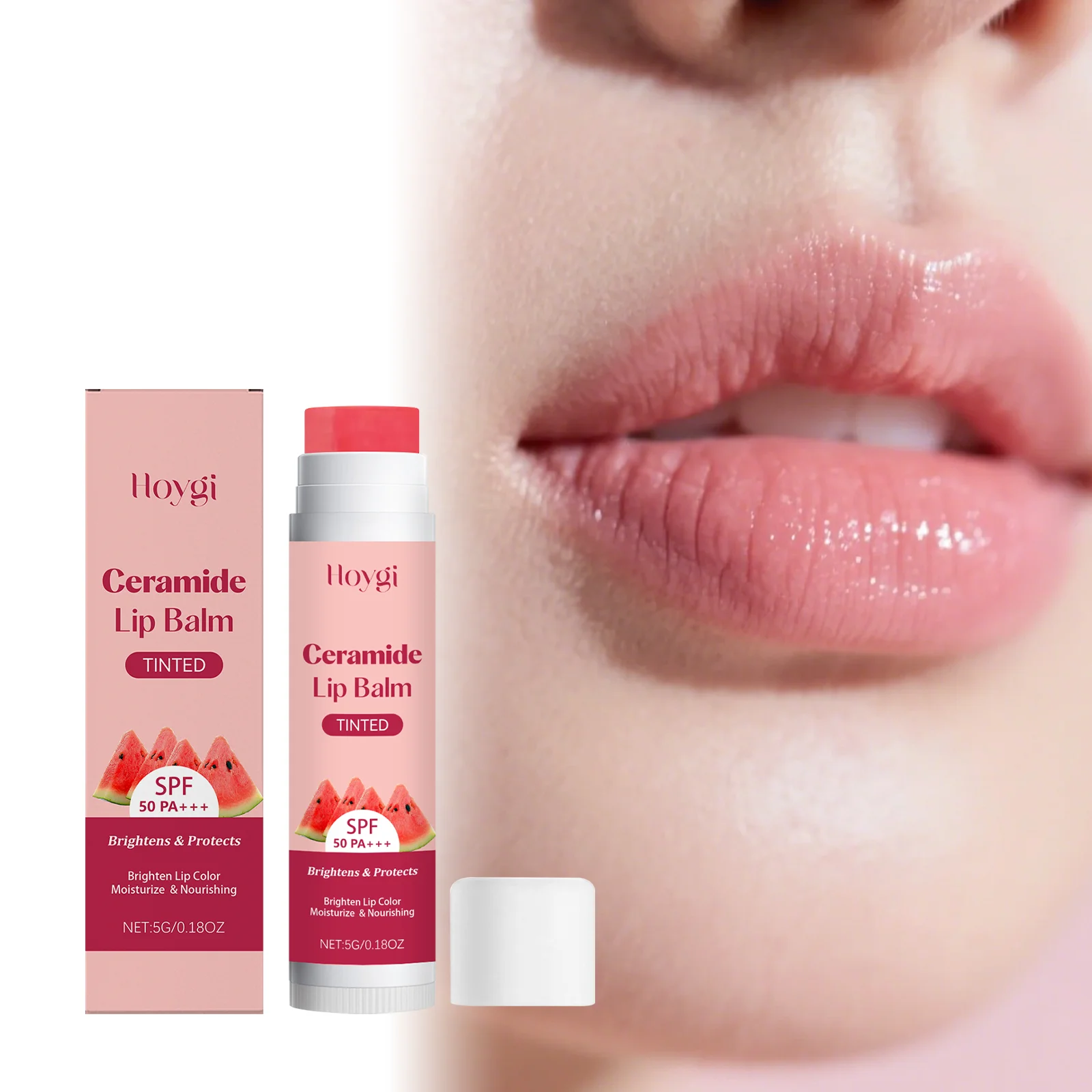 الشتاء بلسم الشفاه ترطيب إصلاح النياسيناميد البطيخ استخراج مكافحة جفاف مهدئا متصدع الشفاه عطلة العناية بالبشرة Gift5g