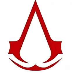 Assassin Skull logo metal sticker, suitable for mobile phones, laptops, power banks, tablets, decorations, etc