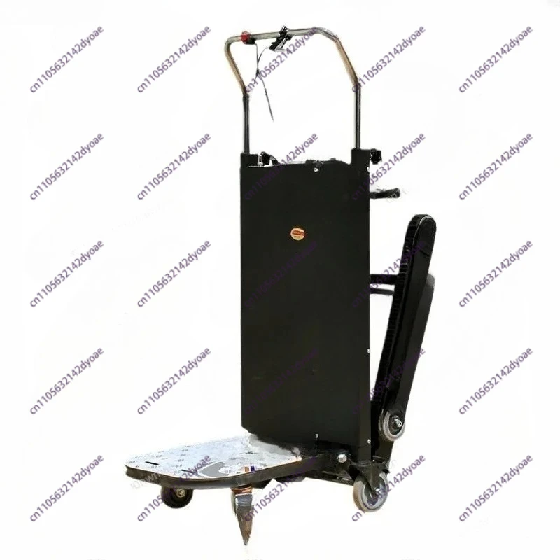 Electric climbing machine construction site upstairs pulling goods hand push loader electric crawler truck