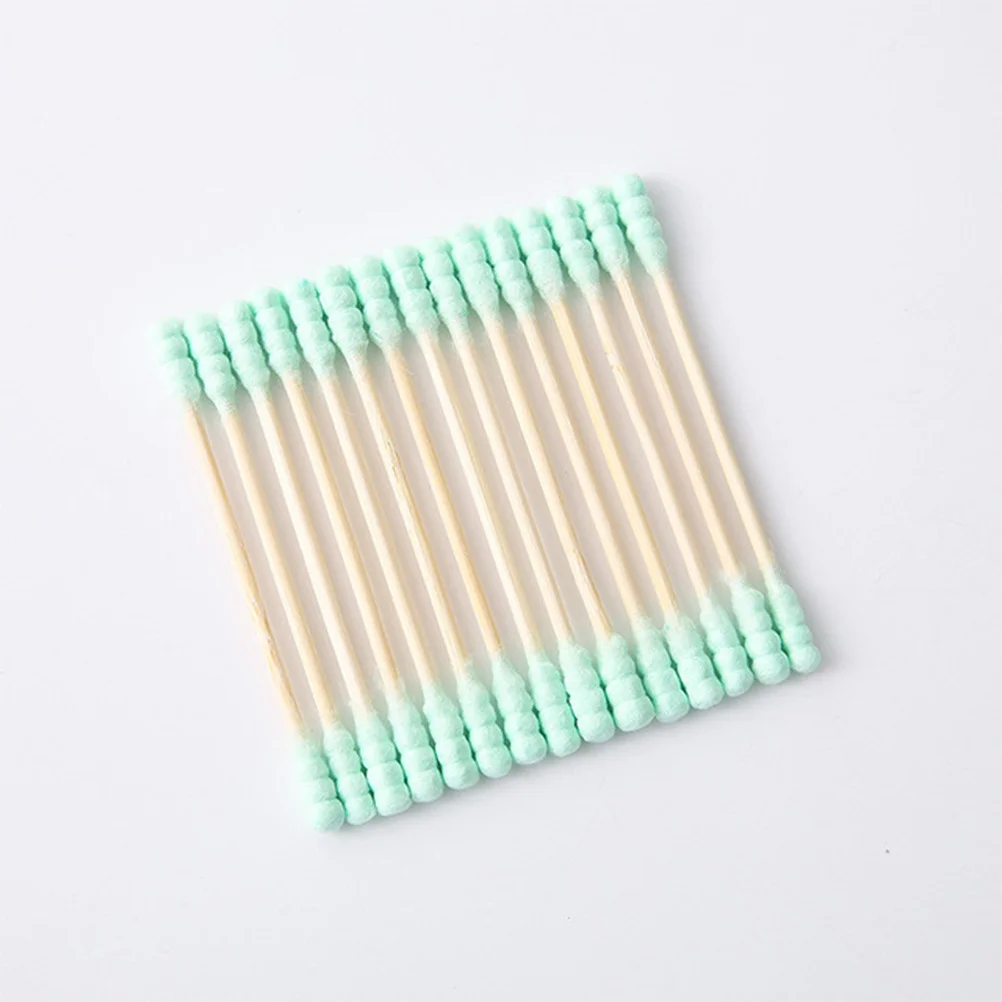 1000 قطعة المتاح مزدوجة رئيس دوامة مسحات القطن تنظيف مسحات ماكياج مسمار الفن الأذن تنظيف قضيب متعدد الأغراض