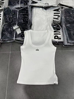 American summer new letter  suspender vest women's fashion thin versatile sports inner sleeveless top