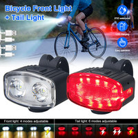 Cycling Bicycle Front Rear Light Set Bike USB Rechargeable Headlight Light MTB Waterproof Taillight Lantern Bicycle Accessories