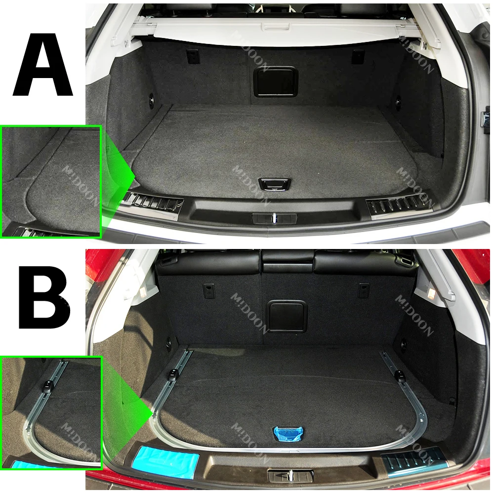 MIDOON For Cadillac SRX 2010-2016 15 14 13 12 Auto Full Coverage Trunk Mat Car Protective Pad Cargo Liner Interior Accessories