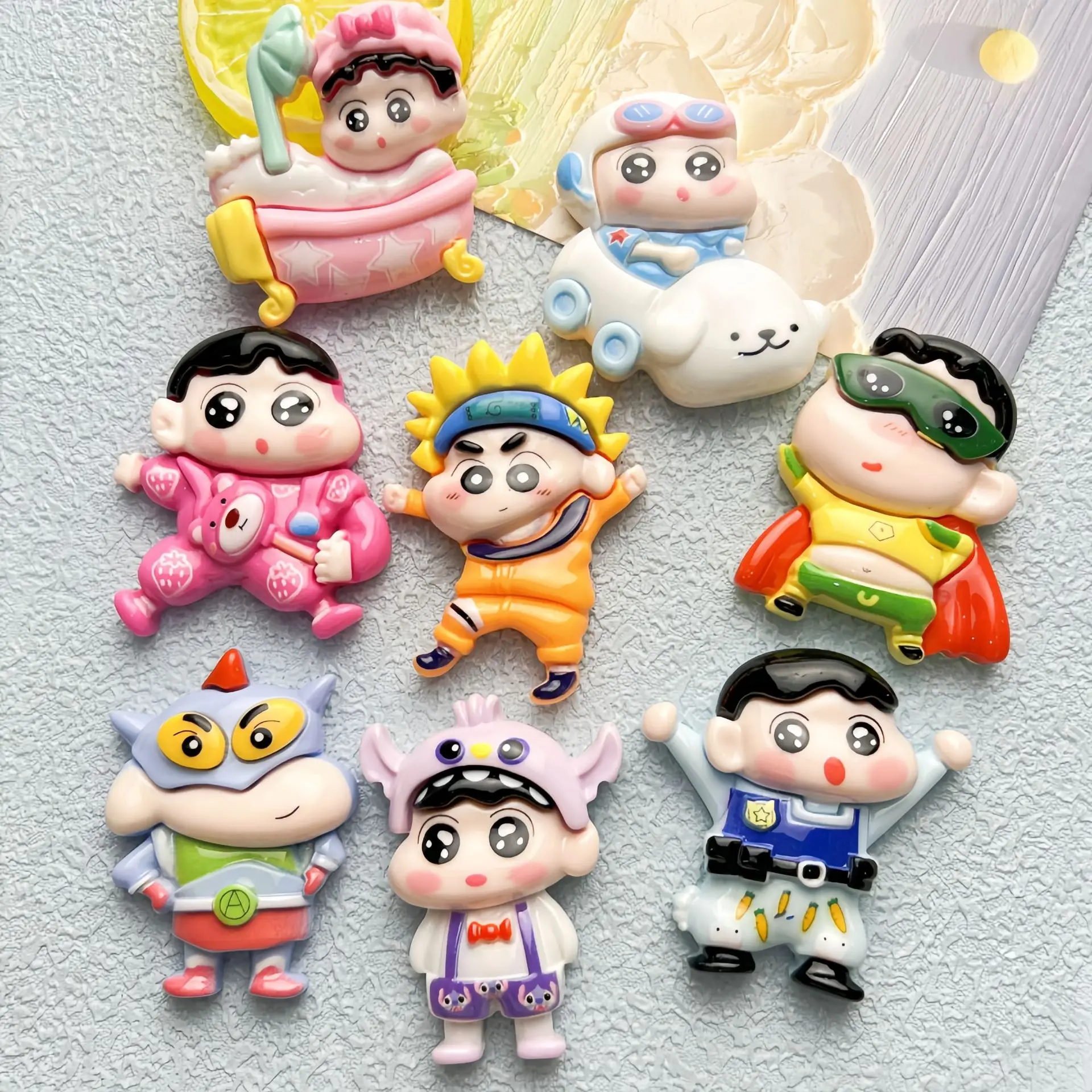 2Pcs Cute xiaoxin Cartoon Resin Flatback Handmade Resin Accessories Crafts Materials Scrapbooking Embellishments