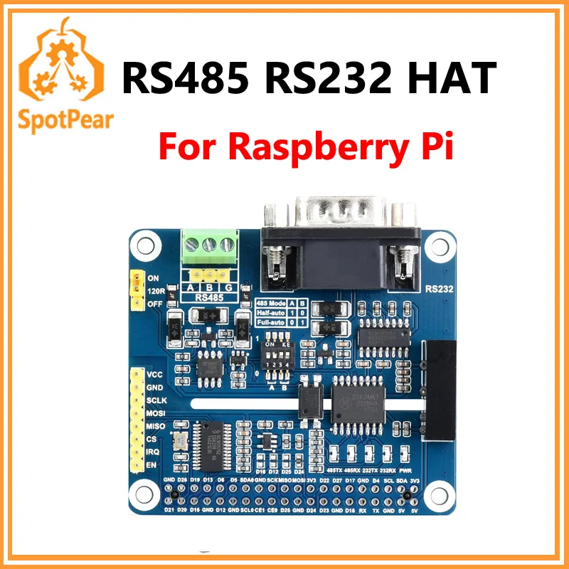

Raspberry Pi RS485 RS232 Расширительная шляпа SPI Control Waveshare