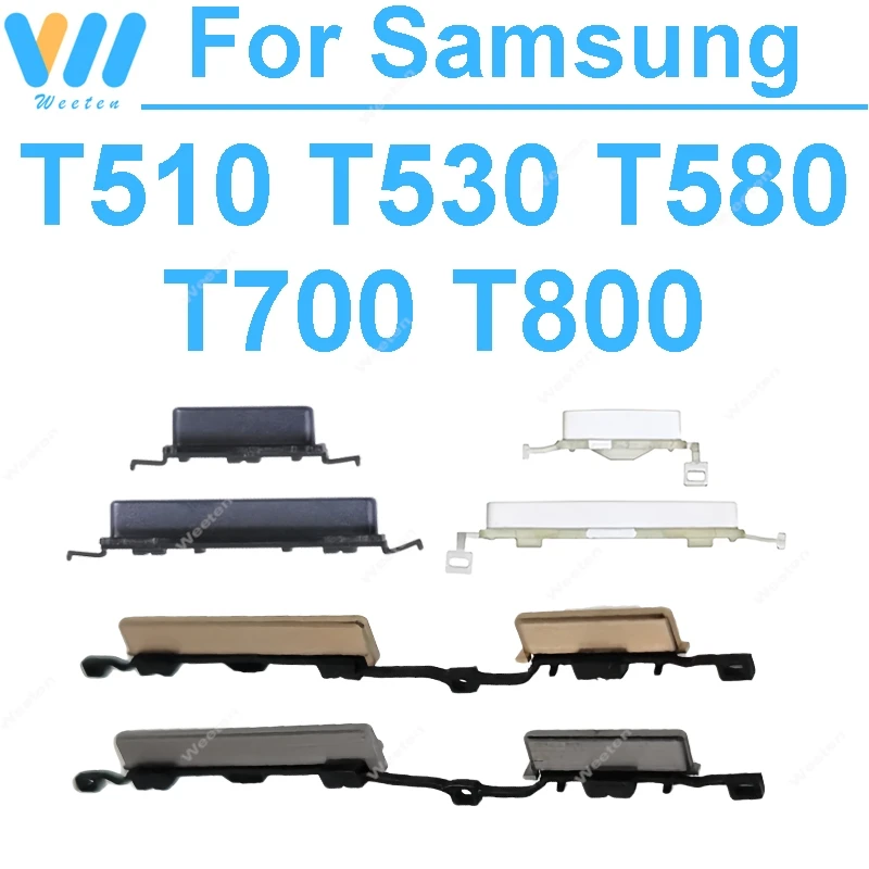 

Кнопка громкости Использование для Samsung Galaxy Tab T510 T530 T580 T700 T800 Боковая кнопка включения/выключения питания Регулировка громкости Запасные запасные части для ремонта