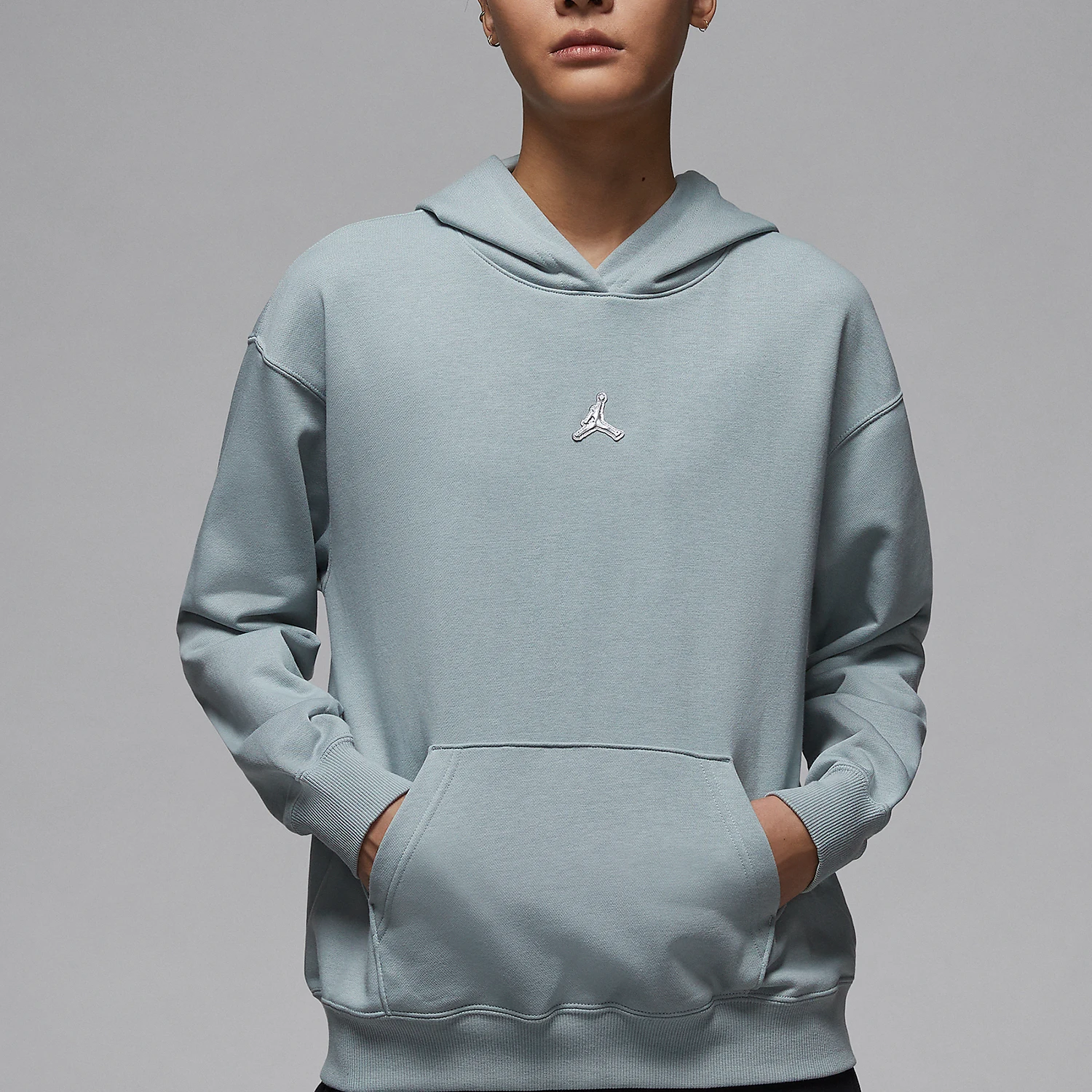 

Nike genuine JORDAN women's knitted loose fitting hooded sweatshirt HQ4894-041