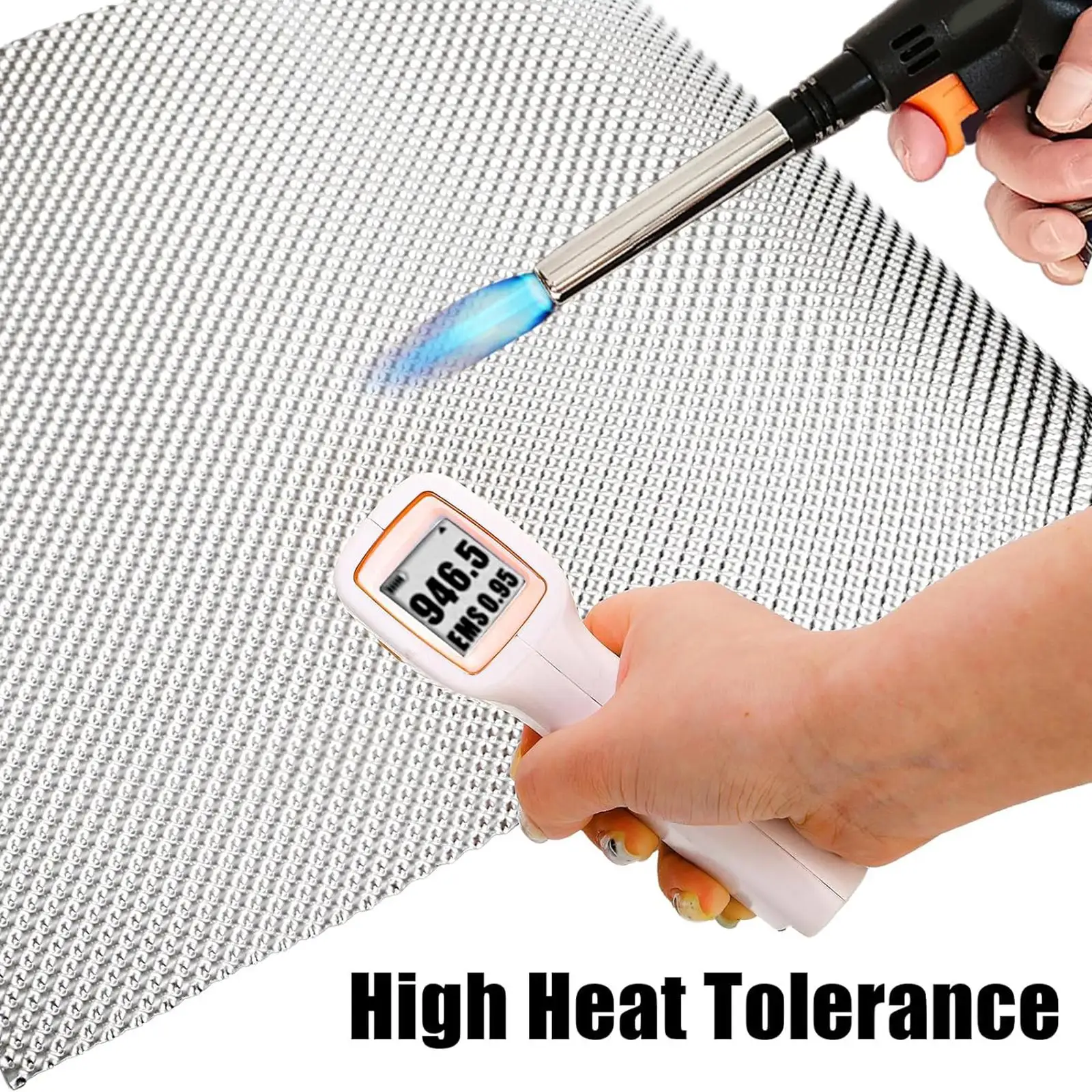 Car Exhaust Heat Shield Aluminum Thermal Barrier Exhaust Protection Wrap for Vehicle Muffler Engine Chassis