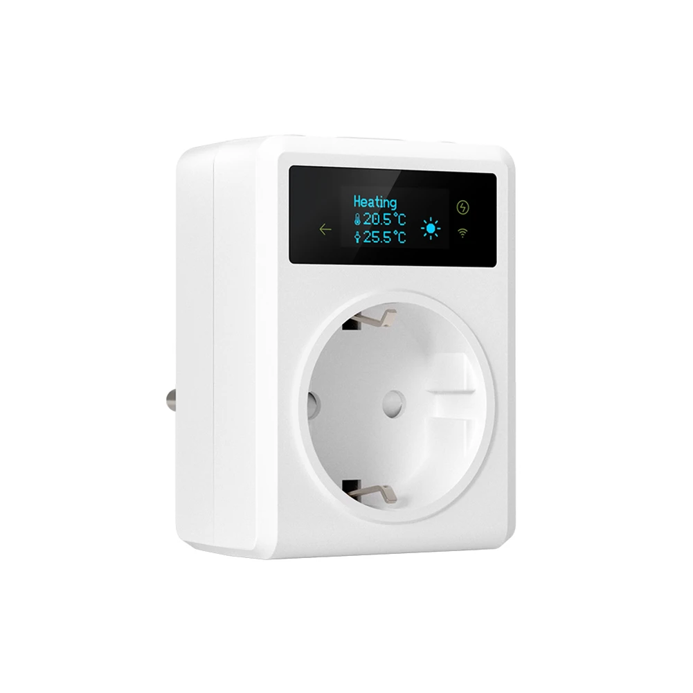 1PCS 6 Modes Thermostat Socket  Wifi Heating Cooling Timer Switch Temperature Controller For Swimming Pools/wine Cellars