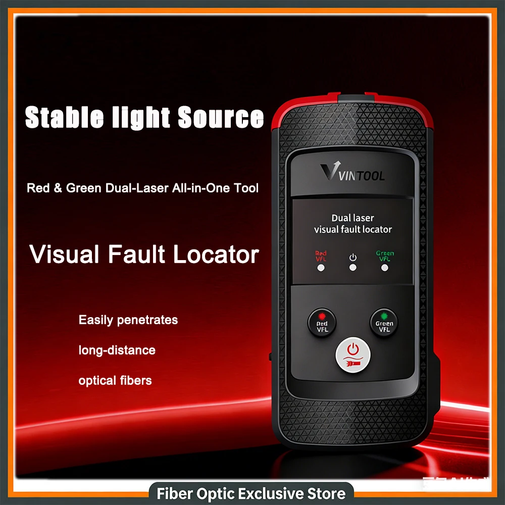 Fiber Optical Red Green Visual Fault Locator 10mw/20mw/30mw Green Laser Light Pen Laser Testers Fiber Optic Cable Tester Red VFL