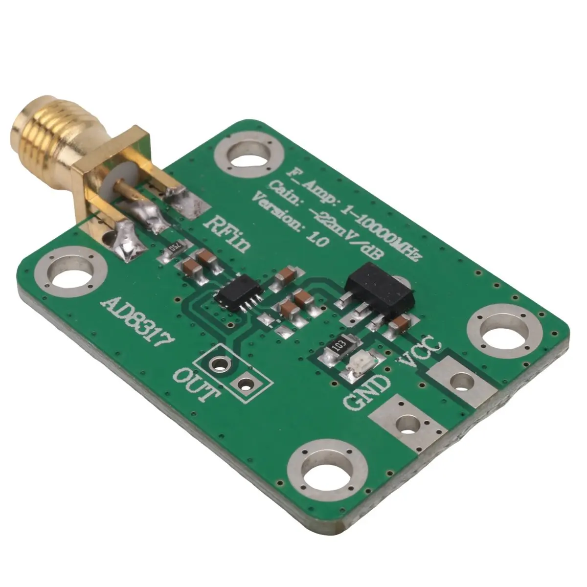 ImprovedAD8317 High Speed Logarithmic Detector RF Log Detector RF Signal Log Output Power Meter 1M-10000MHz Controller