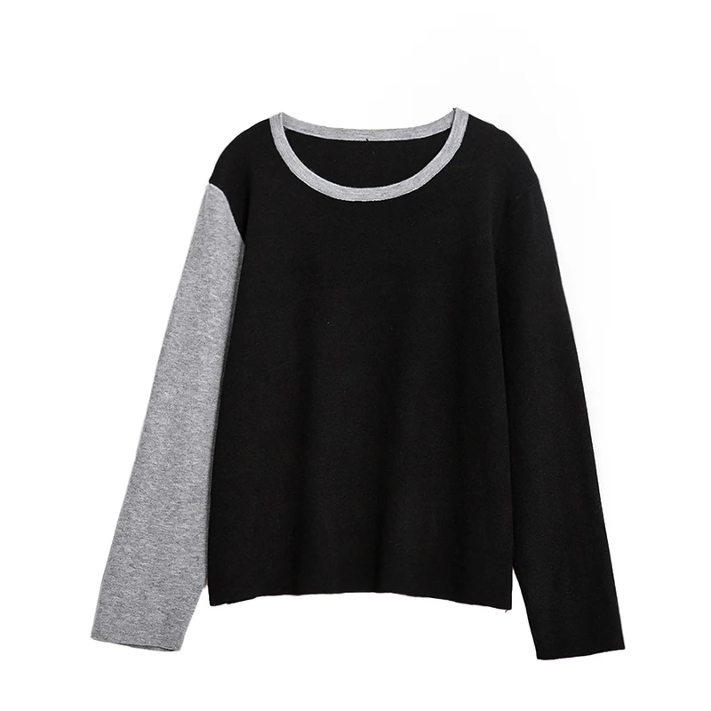 Farbe Blo Long Sve Gestrickte Basis irt Damen ort Sle Herbst Frühling plus Größe Einzigartige Personali Top Inner Wear Pullover