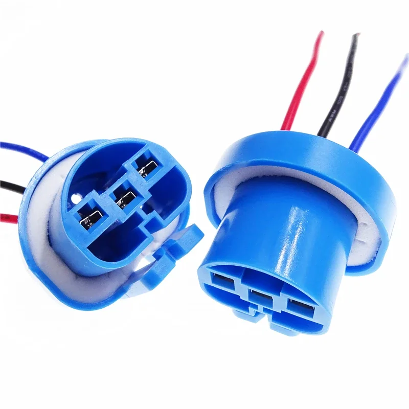 

2 Pcs Car Headlight Bulb Base 9004 9007 Socket Cable Line Connector Wiring Hareness Adapter With Wire Accessories