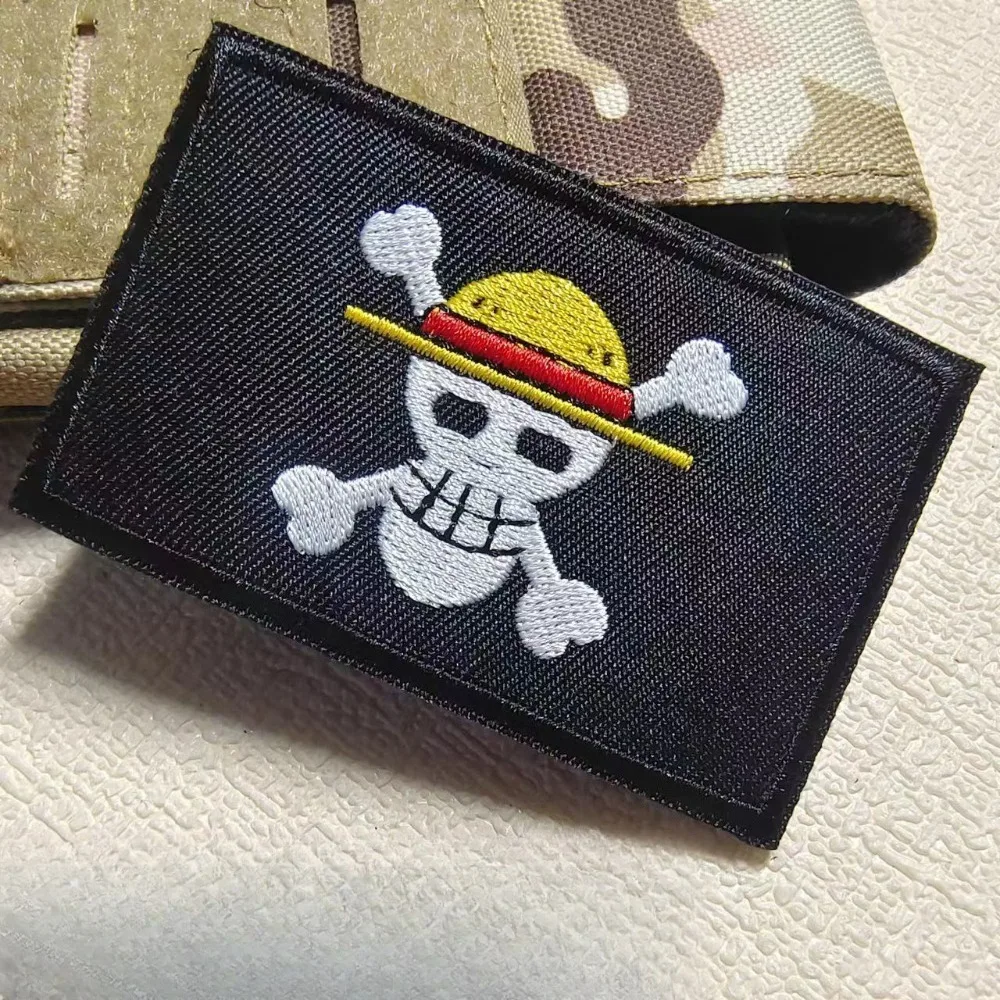 One Piece Badg Cartoon sleeve patch embroidery Velcro patches for Luffy clothing patches and badges DIY design backpack patches - view 3